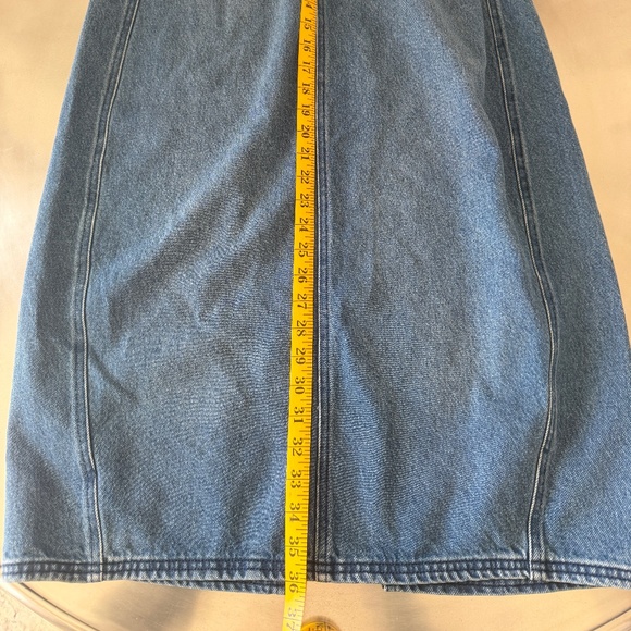 Pilcro Barrel Denim Midi Skirt Pilcro Anthropologie Curated by Anthropologie US2 - Picture 4 of 6